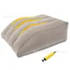 Cojín Inflable para Piernas, Almohada de Piernas Afelpada, Almohada Elevadora de Miembros Inferiores en Forma de Cuña, Almohada de Soporte para Fracturas, Respaldo de Cama para Aliviar la Fatiga