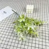 Buquê Artificial de Plantas Verdes, Grama de Menta, Guia de Corredor de Casamento, Flores de Seda Feitas à Mão, Decoração de Engenharia Externa, Paisagismo de Jardim, Flores Artificiais