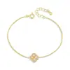 Nuevo Pulsera de Trébol de Cuatro Hojas de la Suerte Estilo Chino Mini Ópalo Imitación para Mujer, Elegancia Francesa, Regalo de Lujo Ligero, Joyería de Diseño de Nicho