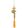 Colgante de calabaza retorcida a mano, Monedas de los Cinco Emperadores, calabaza con diseño grabado, simbolizando paz y buena fortuna, decoración del hogar, pequeño adorno de calabaza, artículo decorativo