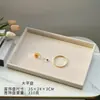 Bandeja Grande de Terciopelo para Joyería Caja de Joyería para Anillos Accesorios para Collares Pulseras Aretes Caja de Almacenamiento para Pendientes Exhibidor de Mostrador