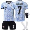 Euro 2024 Portugal Home and Away No.7 Cristiano Ronaldo Jersey Adulto Jersey terno Futebol Infantil Jersey