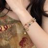 Pulsera Coreana de Cuentas de Color Pulsera Nicho de Flores Diseño Pulsera de Dopamina Estilo Personalizado Versátil Joyería Tejida