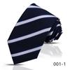 Corbata Rayada para Hombre Camisa Profesional de Negocios de Alta Gama Azul Azul Marino Anudada a Mano Corbata de 8cm Shengzhou Lista para Enviar