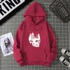 Mingxin Disparo Real Cadena de Suministro Transfronteriza Otoño e Invierno 2025 Sudadera de Calavera Halloween de Terciopelo Holgada de Manga Larga
