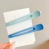 Pinza de pico de pato para maquillaje de moda estilo coreano, básico y simple, alto valor estético, pinza lateral, no deja marca, nuevo modelo 2026, pinza para el cabello elegante