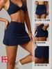 Falda de Tenis Deportiva Mini de Secado Rápido Adelgazante de Verano Transfronteriza para Correr Fitness Anti-rozaduras Falsa de Dos Piezas 8796