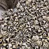 Cuentas Dzi de Taiwán Patrón de Piel de Naranja Diente Weathered Proceso de Pasta Humectante Mantequillosa Ágata Natural Accesorios para Collares DIY [Grado a]