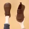 Zapatos Birkenstock de Suela Gruesa para Mujer 2026 Otoño Nuevos Mocasines de Gamuza Simples Casuales Versátiles Antideslizantes para Mujeres Pequeñas