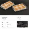 Caja Transparente Desechable para Pastelería Caja con Embalaje de Ampolla para Pasteles, Pasteles de Hilo de Carne, Hojaldres y Pasteles de Esposa Caja de Embalaje para Horneado