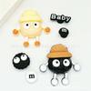 Charms para Sapato Crocs Desenho Animado Raio Grafite Urso Preto Acessórios Acessórios para Chinelo DIY Charms de Sapato Removíveis Atacado do Fabricante