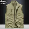 Chaleco para Hombre para Uso al Aire Libre, Chaleco Outdoor Casual con Cuello Alto, Chaqueta de Nuevo Estilo, Chaleco Reversible Otoño e Invierno