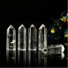 Cristal de pedra de fundição amarela de fábrica direta coluna pontiaguda única ponta dupla única prisma hexagonal pedra bruta polida ornamentos de decoração para casa