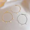 Versão Coreana de Nova Moda Estilo Transfronteiriço Ins Pulseira com Letras Simples e Elegante Pulseira de Aço Inoxidável Versátil Joia de Aço Titânio