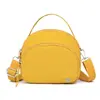 Bolsa de Mão com Concha de Nylon Transfronteiriça Cor Sólida Simples Casual para o Dia a Dia Bolsa de Ombro Grande Capacidade Armazenamento Portátil Bolsa Transversal