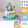 Decoración de pastel de cumpleaños Doraemon Doraemon Hello Kitty decoración cabeza que se mueve Día del Niño celebridad de internet