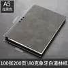 Estoque de fábrica estilo retrô textura couro de ovelha fichário logo couro sintético espessado couro PU caderno de negócios
