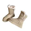 Botas de Nieve de Suela Gruesa para Mujer 2026 Nuevas de Invierno Versátiles que Aumentan la Altura Más Terciopelo Engrosadas Cálidas Botines Cortos que Aumentan la Altura Antideslizantes Zapatos de Algodón