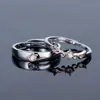 Anillo Biyi Doble Pareja Voladora de Plata S925 para Hombres y Mujeres un Par de Anillos de Pareja de Alas de Ángel Simples Japoneses y Coreanos Anillo para Dedo de Comida