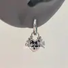 Brincos Cruzados Coração Doce e Cool Picante com Design de Cobre e Diamante, Perfeitos para Combinar com Jeans para o Trabalho e Encontros