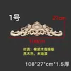 Talla en Madera Dongyang Madera Maciza Estilo Europeo Adorno Talla en Madera Estilo Francés Panel Floral Mueble Puerta de Gabinete Tira Larga Moldura de Puerta Panel Floral Largo