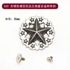 Hebilla de Aleación Lisa para Cartera A, Hebilla Decorativa Hecha a Mano para Manualidades en Cuero, Hebilla para Monedas, Hebilla de Tornillo para Cartera, Doble Tornillo