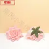 Cabezas de Flores de Rosa Artificiales (Ángulo Rosa) Ventas Directas de Fábrica Flores de Boda Diseño de Escena Exterior para Bodas Arco de Pared de Flores
