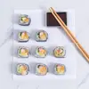 Cortina enrollable de algas para sushi al por mayor, molde para arroz de sushi de alga, plástico, cortina hecha a mano, herramientas de cocina, cortina de sushi japonesa