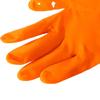 Guantes de limpieza para lavar platos domésticos, guantes de látex superventas, guantes impermeables domésticos naranjas, ventas de fábrica