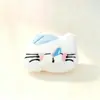 Colgante de Peluche de Oso Fresa Gatito Lindo de Dibujos Animados Accesorios DIY Materiales de Decoración para Ropa Bolsos