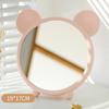 Espejo de Maquillaje Lindo de Conejo y Oso, Estilo Femenino, Espejo de Princesa para Escritorio de Dormitorio Estudiantil, Espejo para el Hogar, Tocador