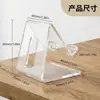 Suporte Criativo de Mesa Transparente em Acrílico para Celular com Estampa de Desenho Animado Suporte para Celular DIY de Tablet em Acrílico