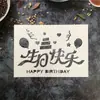 Template de Pintura Spray Caractere Fu Feliz Aniversário Banquete de Hotel Atacado Molde Tema Pronto Fu Lu Shou Publicidade de Parede Externa