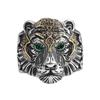 Anel Antigo Rei Tigre masculino moda personalidade retrô estilo étnico dominador anel aberto hip hop hipster acessórios versáteis