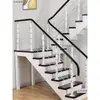 Corrimãos de escada, guarda-corpos de mezanino interno, guarda-corpos de varanda, escadas de vilas duplex, design simples, atacado a partir de uma peça