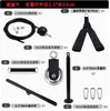 Set de poleas de cable para entrenamiento de jalón alto, Barra de polea de cable resistente casera para bricolaje, Bandeja para discos de pesas