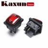 Barco interruptor KCD4 cartão duplo com óleo da lâmpada e à prova de poeira interruptor do balancim do poder 32*25mm