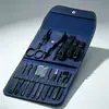 Conjunto de Cortadores de Unha de Aço Inoxidável Transfronteiriço com 16 Peças, Cortadores de Unha Portáteis, Conjunto de Tesouras de Unha, Ferramentas de Manicure