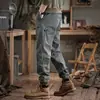 Nueva colección de primavera: modernos, ajustados, pantalones de trabajo para hombre, pantalones tipo harén atléticos versátiles, estilo casual americano