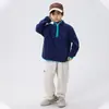 2026 Novo Estilo Tops de Lã para Meninos e Meninas Roupas Infantis Outono e Inverno Novos Tops de Lã Estilosos para Crianças