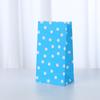 Saco de papel colorido transfronteiriço para embalagem de 36 doces atacado spot boca reta padrão onda onda saco de papel Kraft rede social