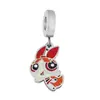 Policía Chicas Superpoderosas gota de aceite accesorios DIY caricatura japonesa caricatura linda versión Q colgante de acero de titanio collar colgante