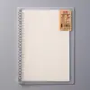 Cuaderno de Hojas Sueltas Engrosado, Cuaderno Espiralado, Cuaderno Sencillo con Rayas para Estudiantes, Bloc de Notas en Blanco con Cuadrícula, Cuaderno de Oficina