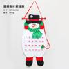 Calendário de Contagem Regressiva de Natal em Feltro Decoração de Pendurar Papai Noel Boneco de Neve Rena Calendário de Contagem Regressiva em Feltro Logotipo Personalizado
