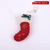 Feltro de Natal boneca pequena chapéu do Papai Noel enfeites enfeites atmosfera decorações presente embalagem de presente