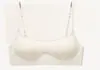 Comércio Exterior Venda Direta da Fábrica Transfronteiriça Sutiã Confortável Sem Fio Push-Up Rosa com Estampa de Leopardo Floral Decote Baixo