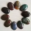 Venta caliente de AliExpress parche de anillo de piedra natural de 25x18 mm accesorios de cuentas DIY al por mayor Piedra