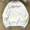 Sudadera con Cuello Polo Bloque de Color Estilo Coreano para Mujer, Otoño e Invierno 2025, Holgada Casual de Polar Versátil