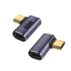 Adaptador Macho Tipo-C a Hembra Tipo-C 40Gb Codo Estéreo Adecuado para Thunderbolt 3 Función Completa Forma de U Pd100W