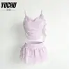 Sonho na Água 2673 Exclusivo Atacado Novo Malha Degradê Conjunto de Duas Peças Estilo Saia High-End Emagrecedor Conservador Lindo Vestido para Fontes Termais